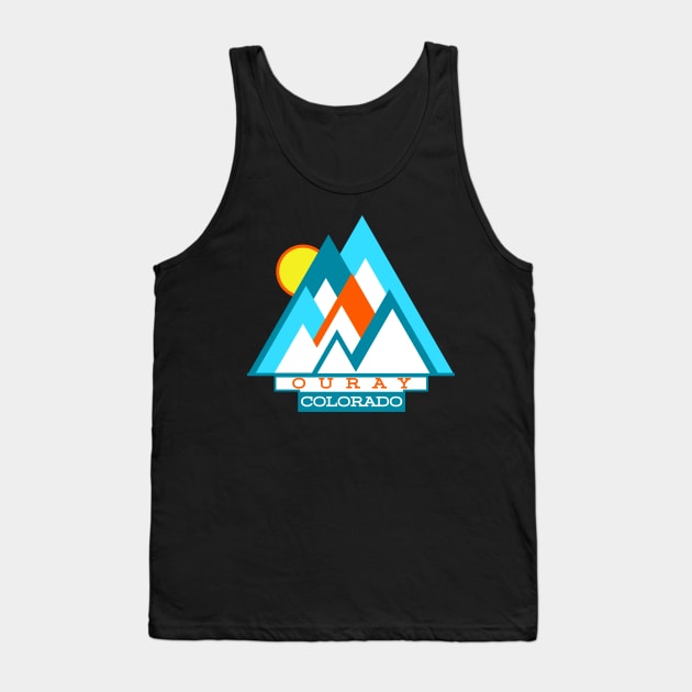 Ouray Colorado Vintage Mountain Love Tank Top by cricky